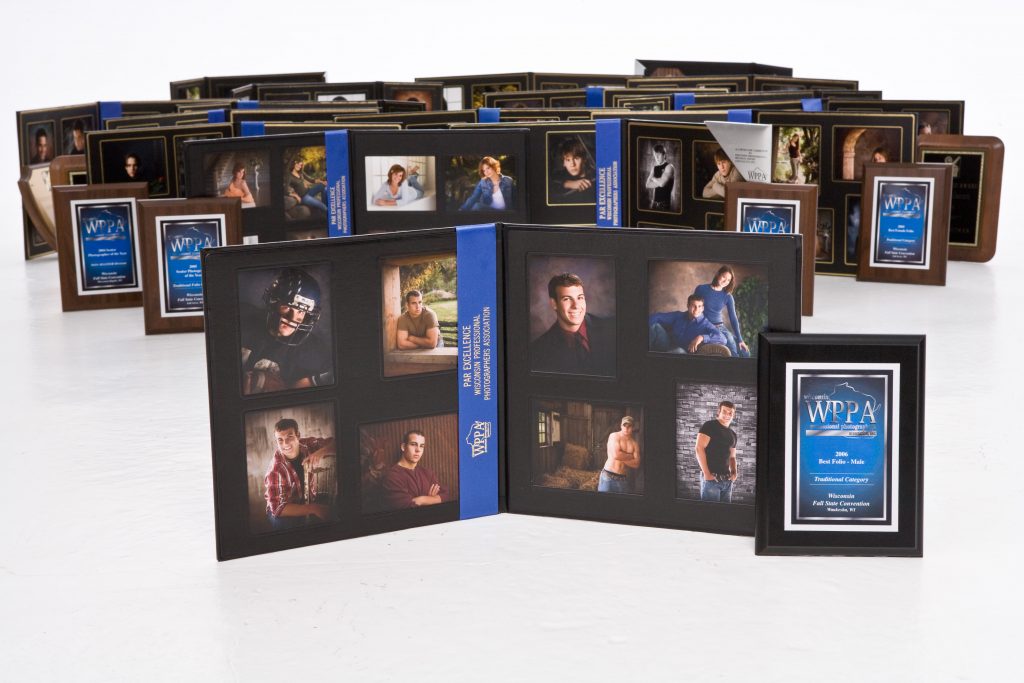 Todd at KenMar Photography Inc, 1120 North Hickory Farm Lane in Appleton, WI was awarded more blue ribbons for high school senior portraits