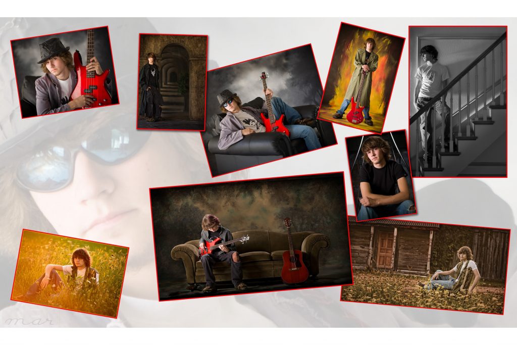 High school senior boy folio of 8 images Senior Graduation Picture