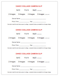 Dance Collage Order Form
